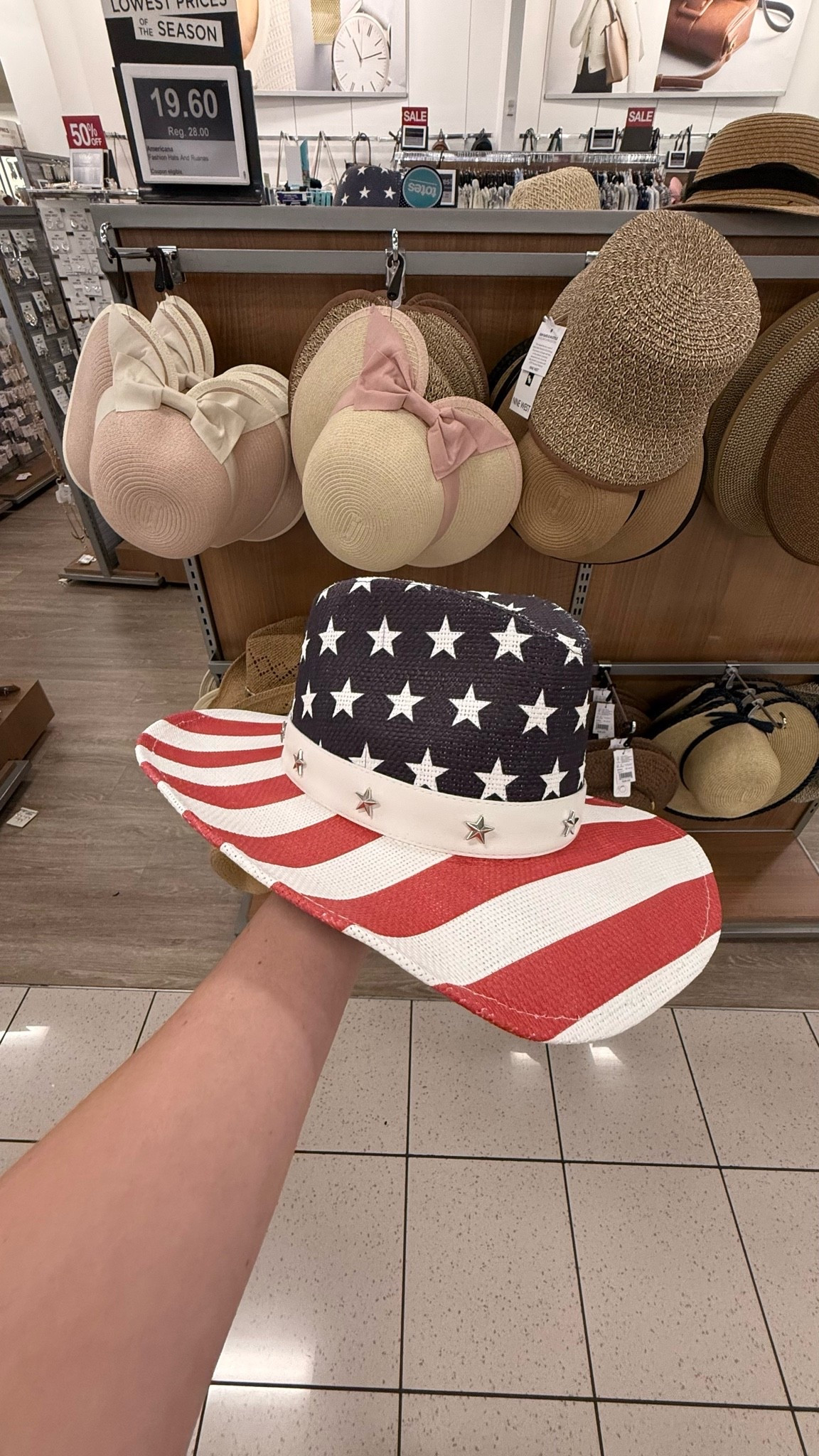 Men’s Wembley Americana Cowboy Hat – Kohl’s 🇺🇸

Stars, stripes & serious cowboy vibes 🤠🇺🇸✨ This Men’s Wembley Americana Cowboy Hat from Kohl’s is giving ALL the 4th of July energy and I am HERE for it! 🔴⚪🔵 Whether you’re headed to a cookout, a country concert, or just want to show off your patriotic spirit — this hat does it ALL! 🎆 The stars and stripes print with those little gold star studs on the band? Chef’s kiss 😘⭐ Shop it through my LTK link before it sells out — because this one is NOT going to last! 🛒💥 Drop a 🤠 if you need this in your life!

#AmericanaStyle #CowboyHat #PatrioticFashion #4thOfJuly #FourthOfJuly #July4th #StarsAndStripes #KohlsFinds #Kohls #KohlsFashion #WembleyHat #AmericanFlag #CowboyVibes #CountryConcert #SummerHat #HatOfTheDay #RedWhiteAndBlue #FestivalHat #PatrioticOutfit #LTKfinds #LTKstyletip
Men’s Wembley Americana cowboy hat with American flag stars and stripes print and gold star stud hatband, available at Kohl’s — patriotic summer hat perfect for 4th of July, country concerts, and cookouts.
American flag cowboy hat, patriotic cowboy hat, 4th of July hat, stars and stripes hat, Wembley Americana hat, Kohl’s patriotic accessories, red white and blue cowboy hat, country concert hat, July 4th outfit accessories, patriotic summer hat 2026

#LTKSeasonal