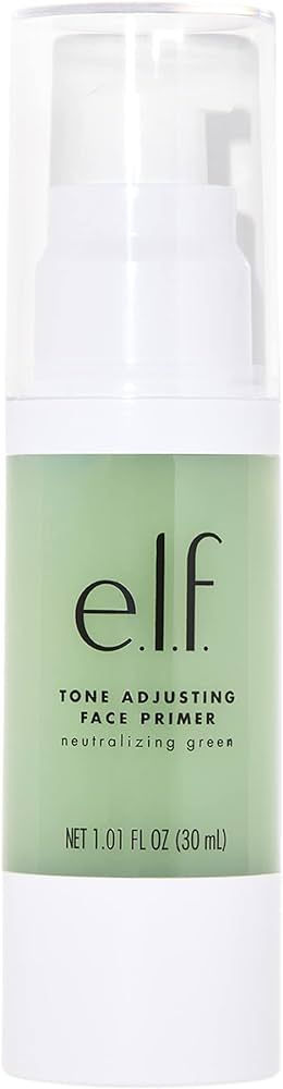 e.l.f. Tone Adjusting Face Primer, Makeup Primer For Neutralizing Uneven Skin Tones & Redness, Gr... | Amazon (US)