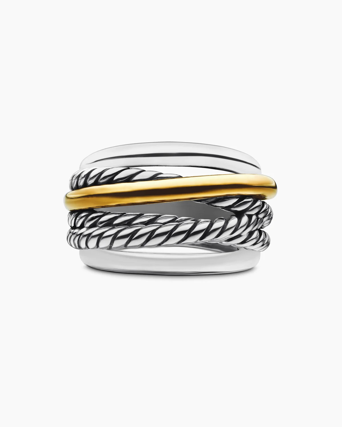 David Yurman | Crossover Ring in Sterling Silver, 14.7mm | David Yurman