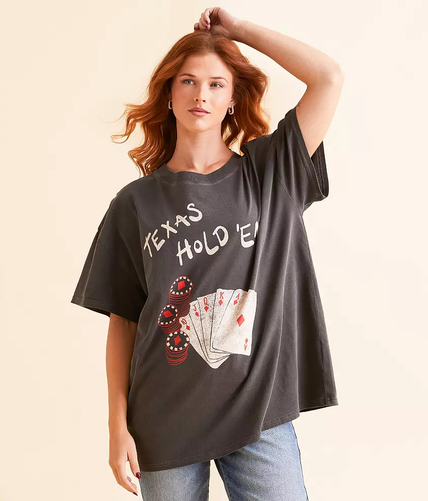 Texas Hold 'Em Oversized T-Shirt | Buckle
