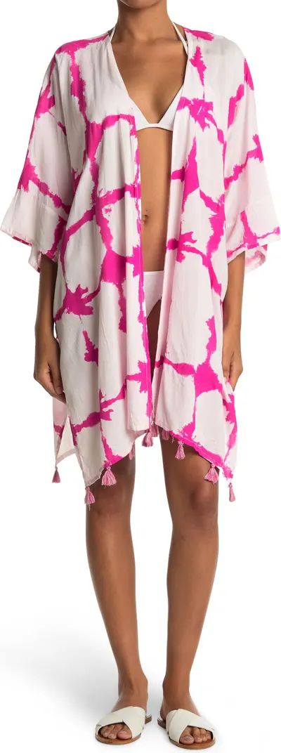 Tassel Trim Cover-Up Kimono | Nordstrom Rack
