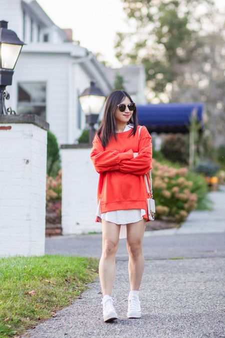 Repeating this look again as the weather warms further; the orange pullover is a bit rough around the edges but I like the relaxed fit

#LTKSeasonal #LTKstyletip #LTKfindsunder50
