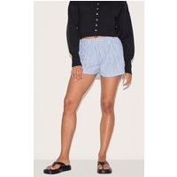 Blue Stripe Floaty Boxer Style Shorts | PrettyLittleThing US