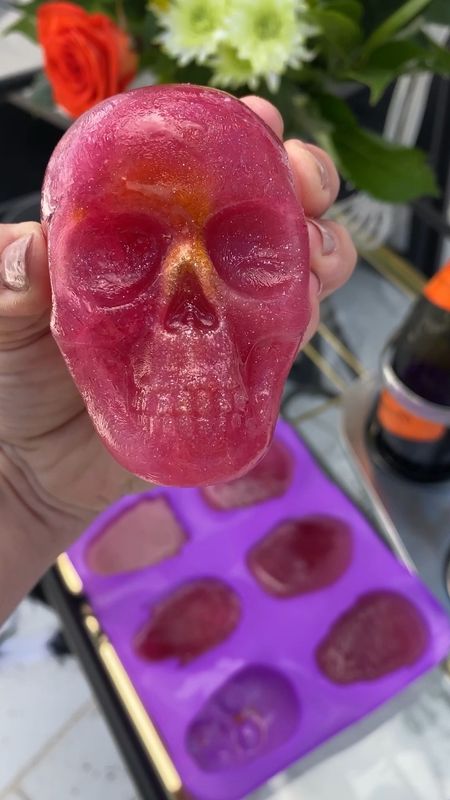 I used these silicone skeleton molds to freeze blueberry lemonade and edible glitter! I topped it with champagne for a cocktail and sprite for the kids! 

Halloween / Halloween decor / Halloween cocktail / viral amazon / cocktail glass / entertaining / bar cart 

#ltkhome #ltkover40 #ltkfindsunder50

#LTKSeasonal #LTKHalloween #LTKVideo