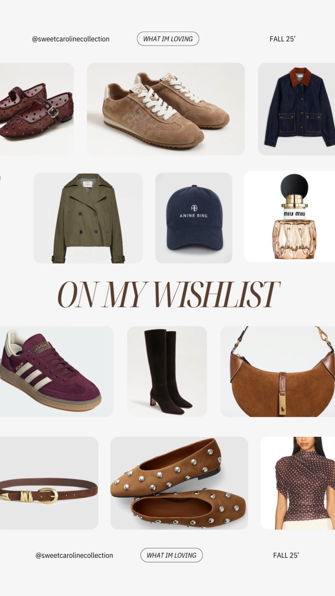 On my wishlist 🍂💫📋

Fall, polo, suede bag, trench coat, perfume, miu miu, hat, anine bing, sunglasses, boots, sneakers, same Edelman, madewell, belt, flats, top, revolve, dior, Sephora, lipgloss, aritzia, jean jacket, Denim, denim skirt, jeans, denim shoes, denim purse, jean jacket, denim dress, style, madewell, Tory Burch, revolve, heels, zara, designer, coach, Fall, hat, sunglasses, quilted coat, Michael kors jacket, polo hat, baseball hat, belt, Ralph Lauren, vest, Thanksgiving outfit, men’s fashion, cardigan, jeans, denim, vans, Fall fashion, style, thanksgiving, outfit inspo, trendy, Tory Burch, turtleneck, ribbed top, long sleeve top, leather pants, tan pants, brown pants, straight pants, revolve, Bardot, gap, lulus, neiman Marcus, Nordstrom, earrings, hoops, ring, belt, lipstick, makeup, charlotte tilbury, commando, j.crew, express, old navy, Anthropologie, madewell, tuckernuck, coach, Ralph Lauren, dinner, Sunday, Abercrombie and fitch, brunch, holiday style, classy, classic, trendy, new arrivals, under 200, under 100, under 50, cyber week, sale alert, holiday outfit, leather pants, plaid blazer, booties, madewell, j.crew, revolve, Amazon, Sam Edelman, old navy, Anthropologie, Nordstrom rack, Talbots, Allegra James, bodysuit, thanksgiving, Black Friday, sale, sweet Caroline collection

#LTKstyletip #LTKHoliday 

#LTKFindsUnder100 #LTKSeasonal #LTKStyleTip