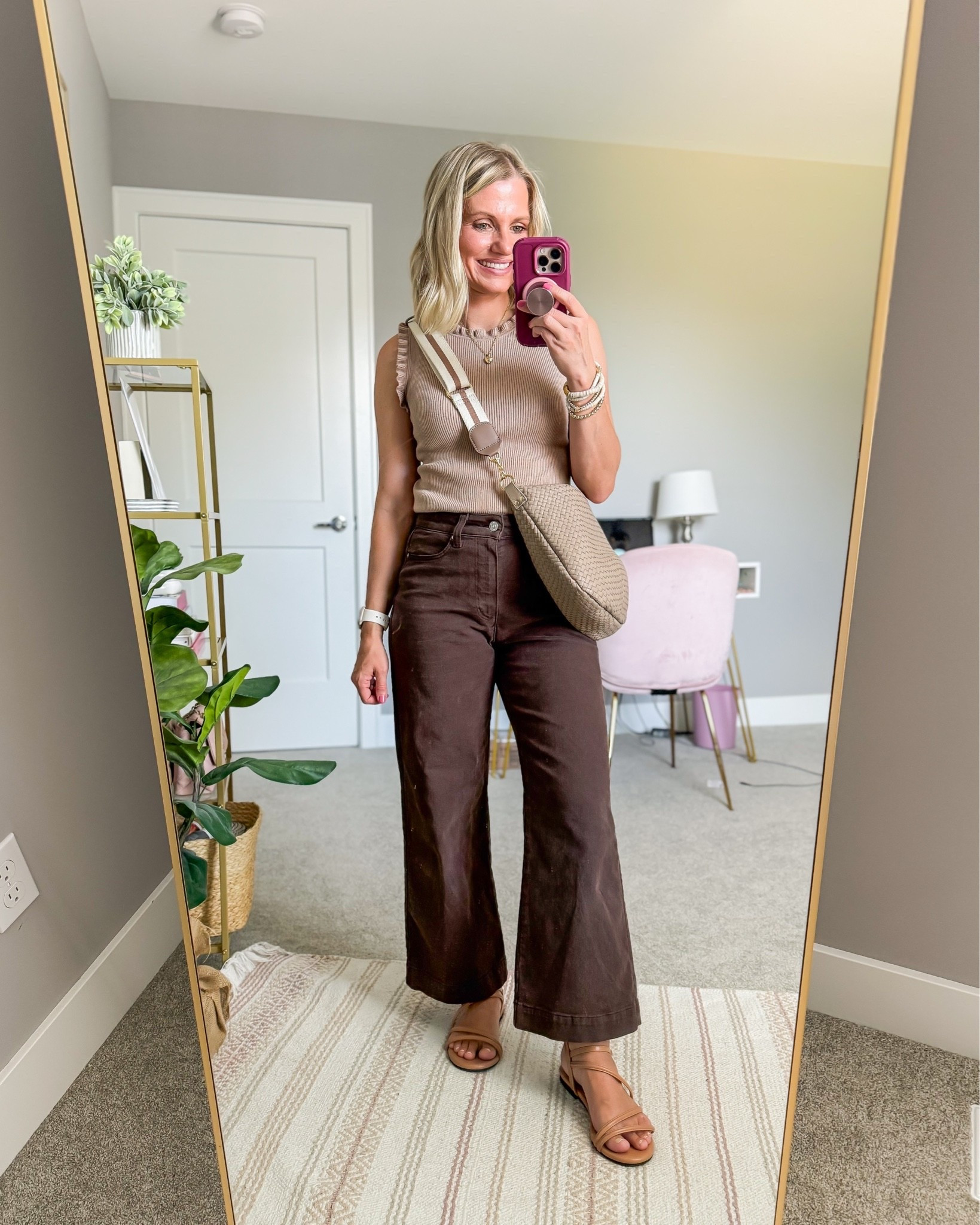What I wore to school open house! Back to school mom outfit! 
My brown jeans are Paige and I thrifted them on Poshmark. I linked them along with a few other less expensive brown jeans to try!

#LTKootd #LTKPetite #LTKOver40