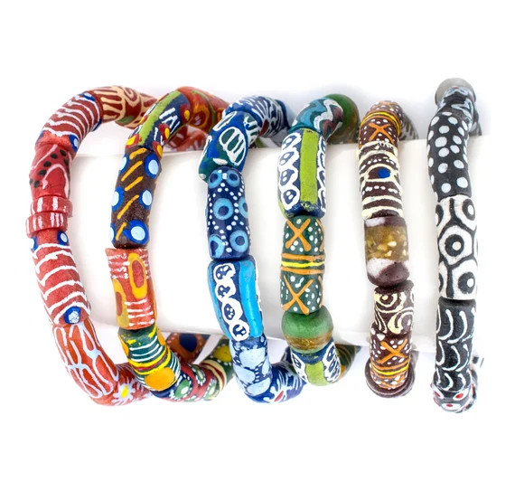 African Bead Bracelet: Choose Your Color Handmade Stackable | Etsy | Etsy (US)