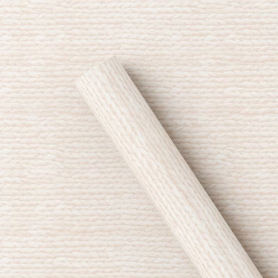 90 sq ft Knit Stitches Christmas Gift Wrap Cream - Wondershop™ | Target