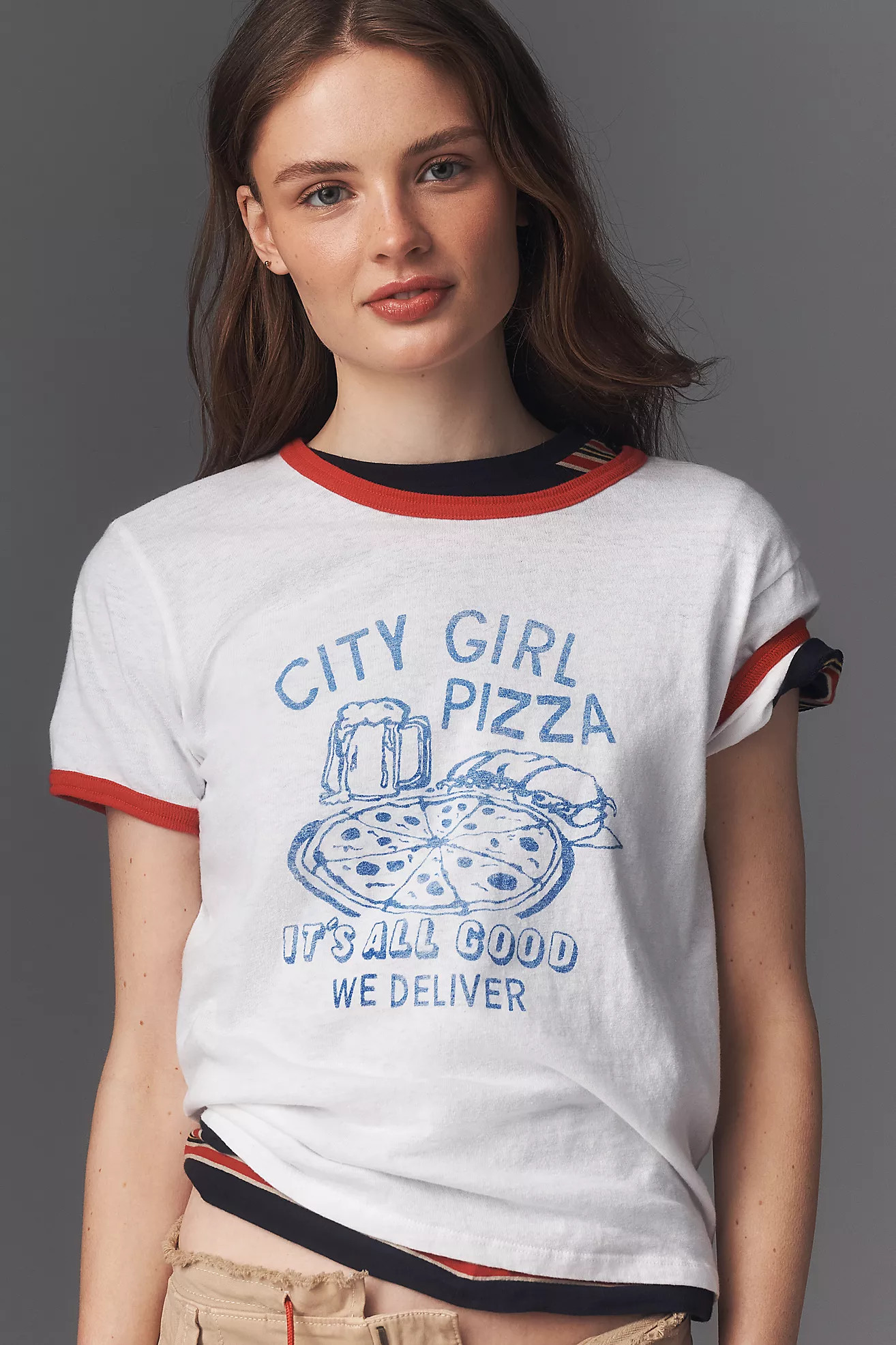 MOTHER The Lil Goodie Goodie Cotton Tee | Anthropologie (US)