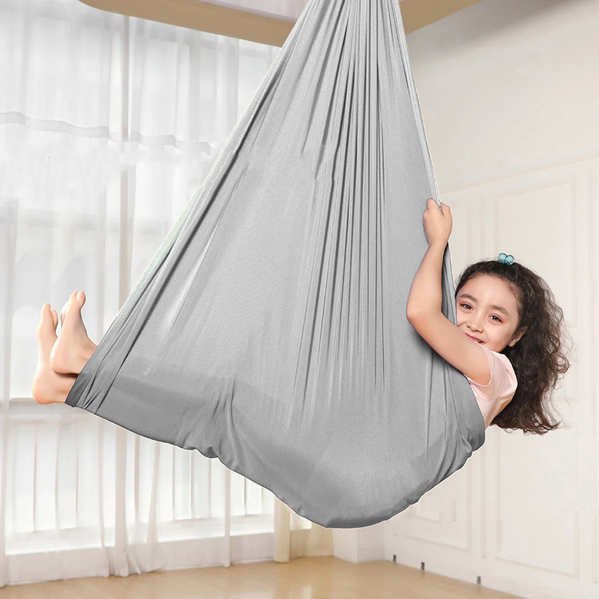 Kids Therapy Sensory Swing Stretch Indoor Outdoor Special Needs Cuddle Swing Anxiety Relief Breat... | Wayfair North America