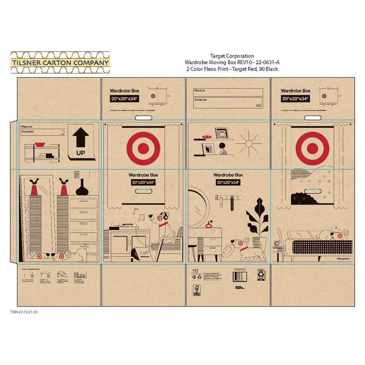 20"x20" Wardrobe Moving Box - Target | Target