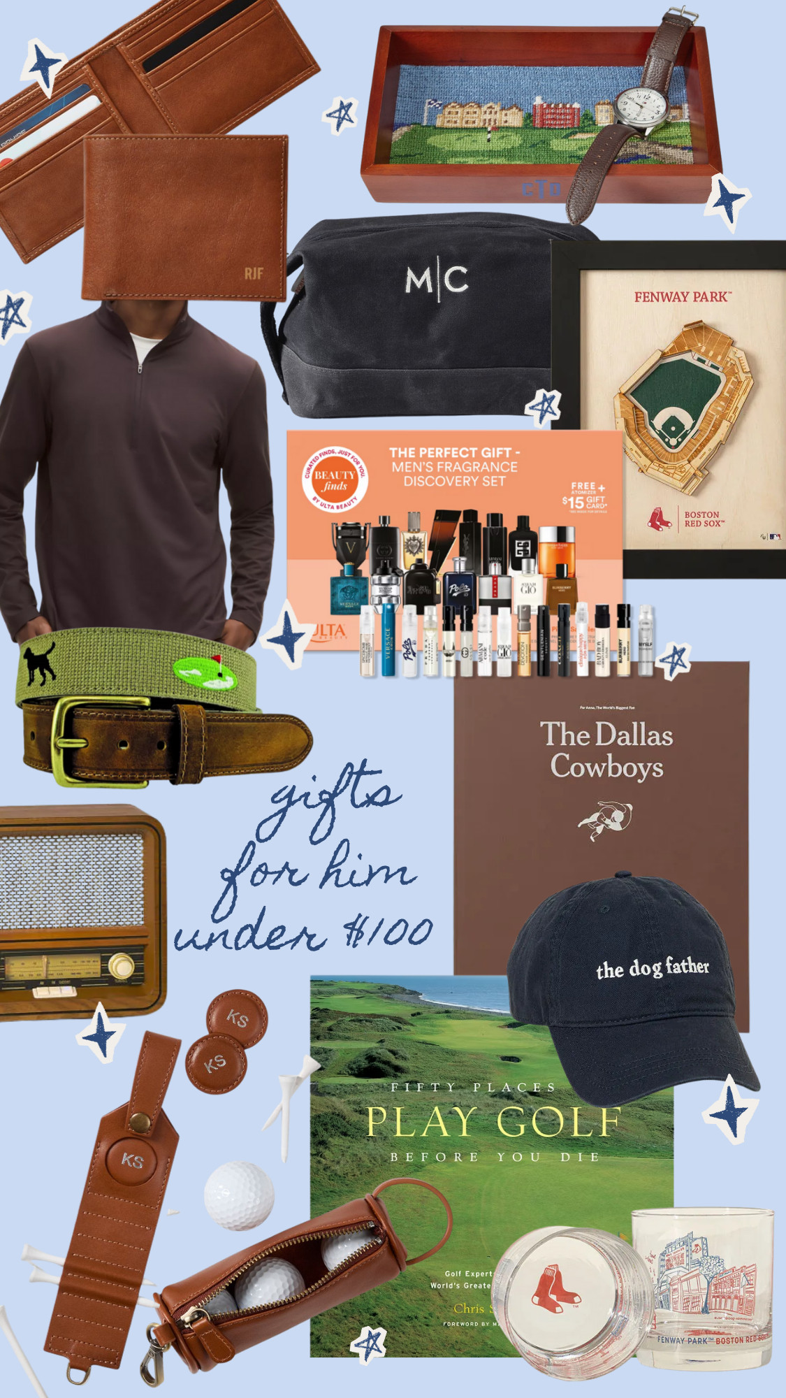 Gifts for him under $100! Gifts for your boyfriend or husband! Something for all of the men in your life! 

 #LTKGiftGuide #LTKHoliday #LTKSeasonal