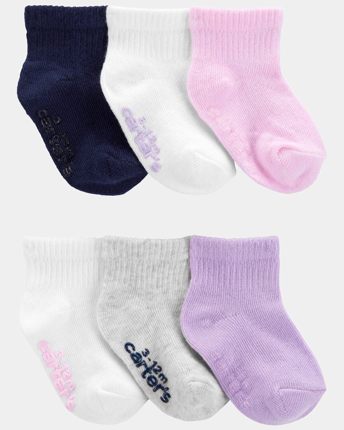 Multi Baby 6-Pack Crew Socks | carters.com | Carter's