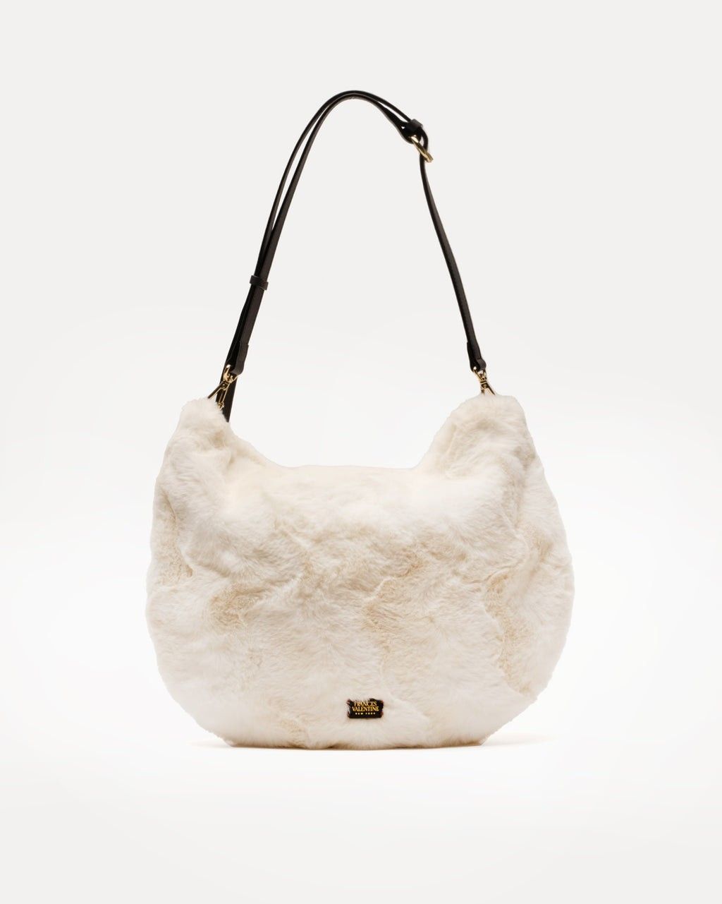 Boo Boo Circle Bag Ripple Faux Fur White | Frances Valentine