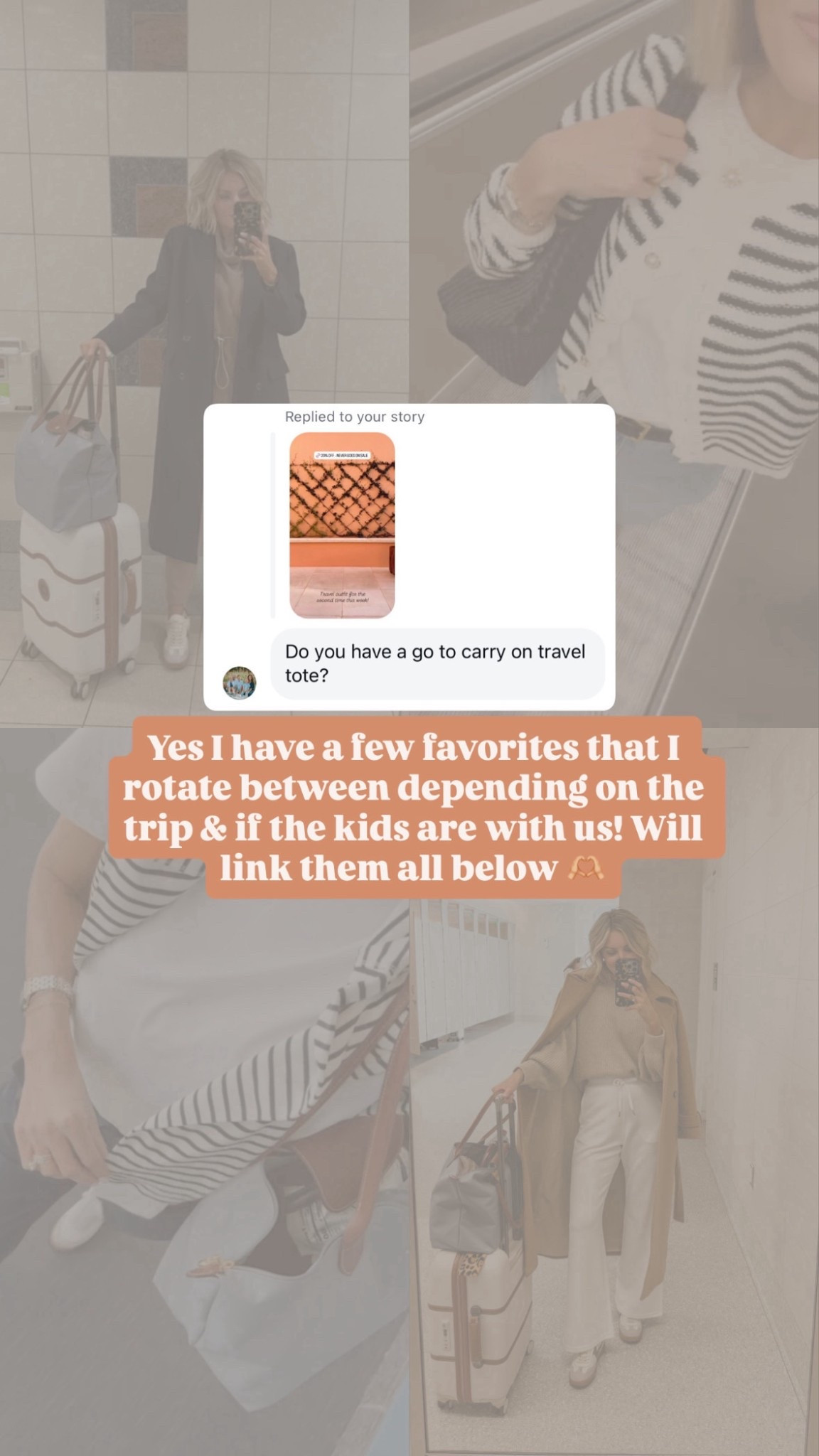 These bags are my favorite for travel! Perfect for using as a carry on!

Loverly Grey, travel tote, travel bag, carry on bag 

#LTKTravel