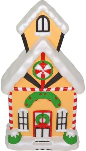 Fraser Hill Farm 32” Gingerbread House Blow Mold, Lighted Indoor & Outdoor Christmas Decoration... | Amazon (US)