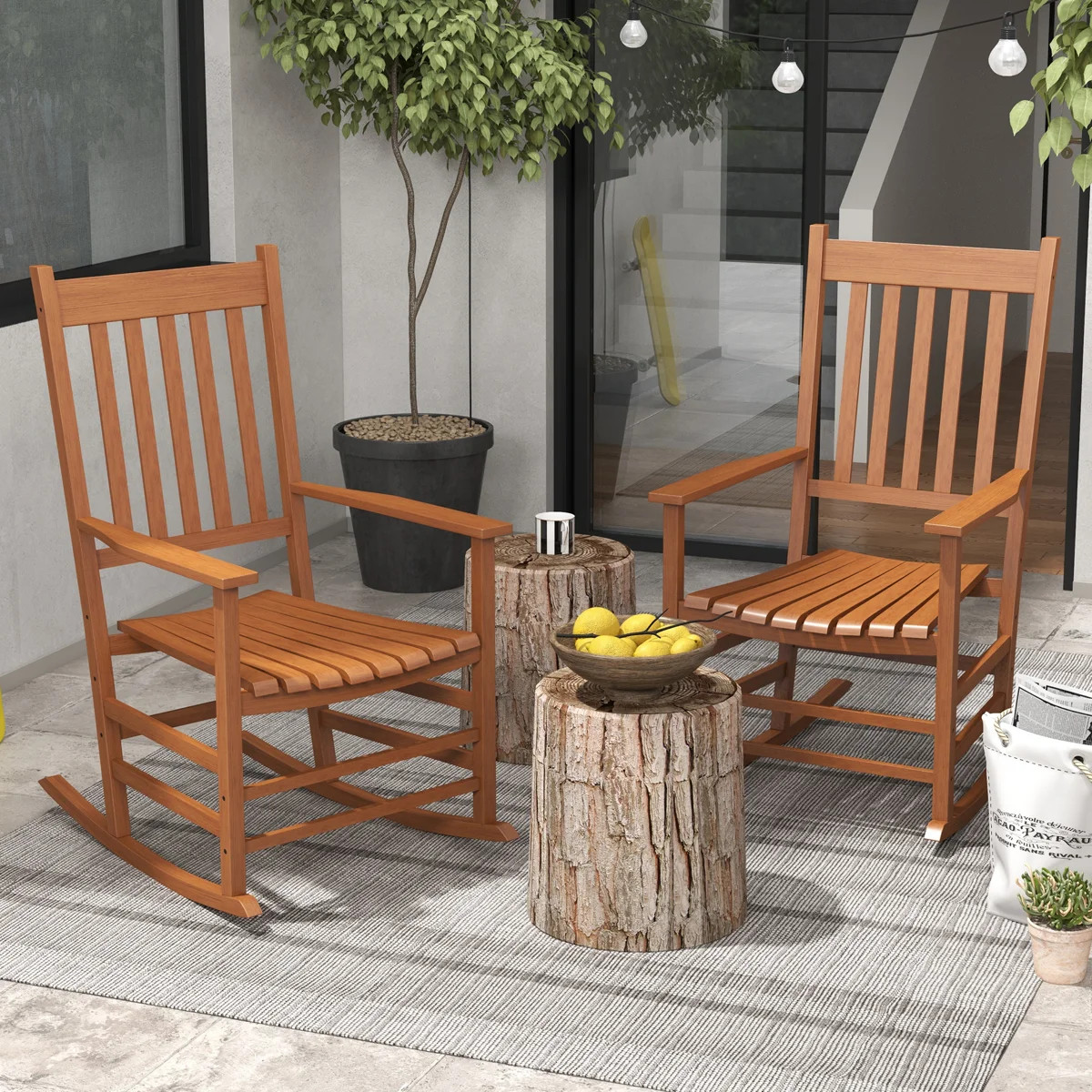 Rockfield Poplar Outdoor Chair,wood (Set of 2) | Wayfair North America