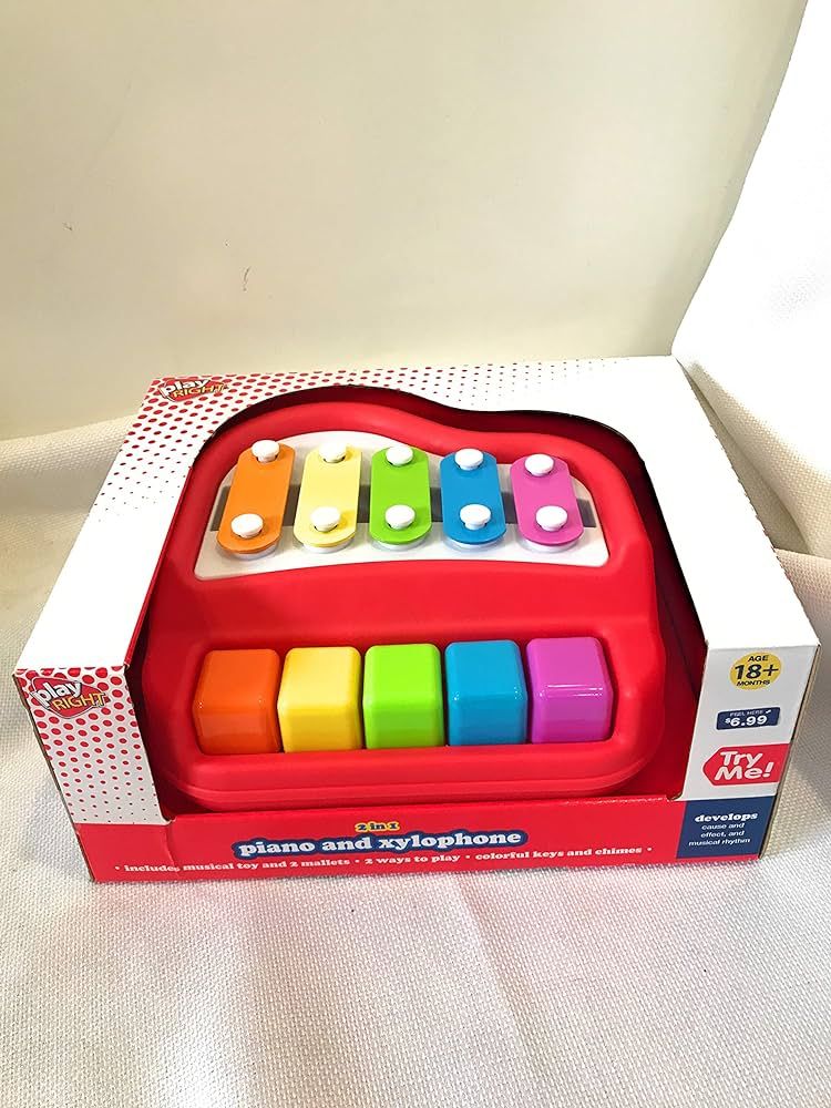 Play Right 2 in 1 Piano & Xylophone Toddler Toy | Amazon (US)