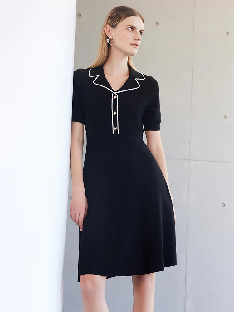 Tencel Mulberry Silk Gathered Waist Midi Dress | GOELIA
