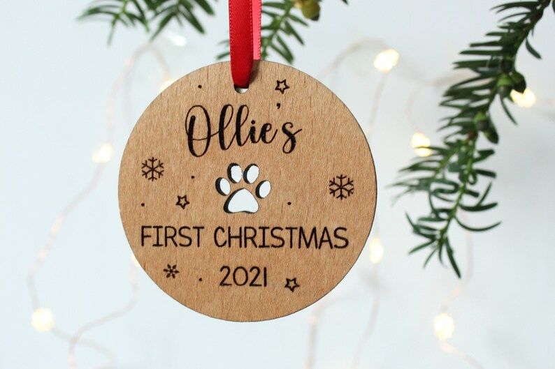 Dog's First Christmas Personalised Bauble Pet Lover Xmas | Etsy | Etsy (US)