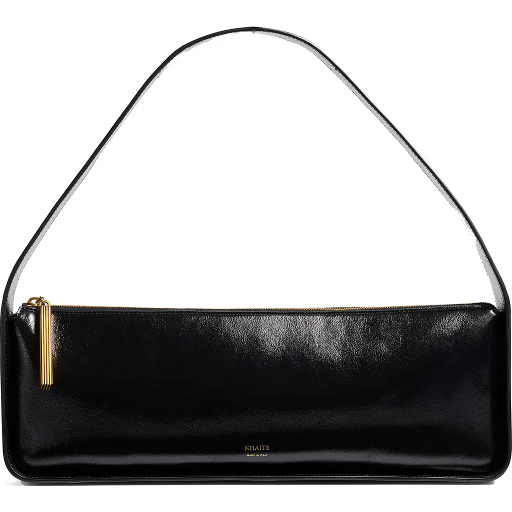 Khaite Lori Baguette Leather Shoulder Bag in Black at Nordstrom | Nordstrom