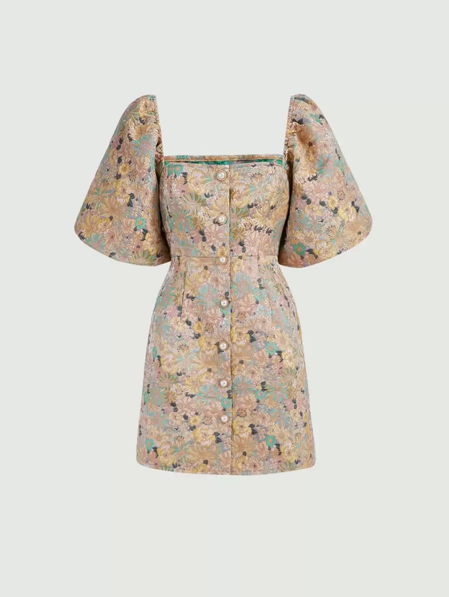 SHEIN MOD Floral Print Button Front Dress
   
      SKU: sw2207084484928496
          (26 Reviews... | SHEIN