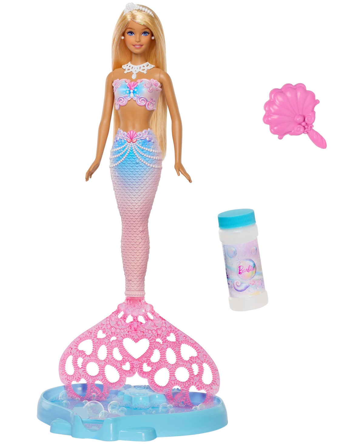Barbie Bubble Sparkle Mermaid Doll with Bubble-Making Feature | Macy's