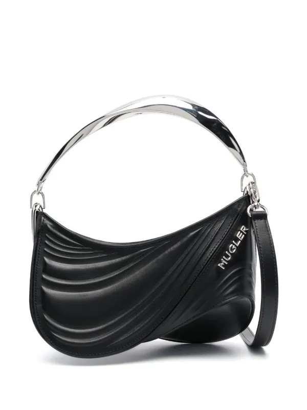 Mugler Small Spiral Curve 01 Embossed Tote Bag - Farfetch | Farfetch Global
