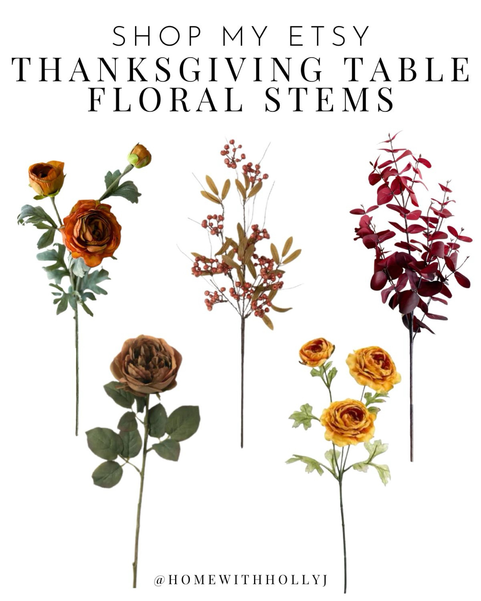 Faux floral stems -perfect to add to your Thanksgiving decor or table garland!

#LTKHome #LTKHoliday #LTKSeasonal
