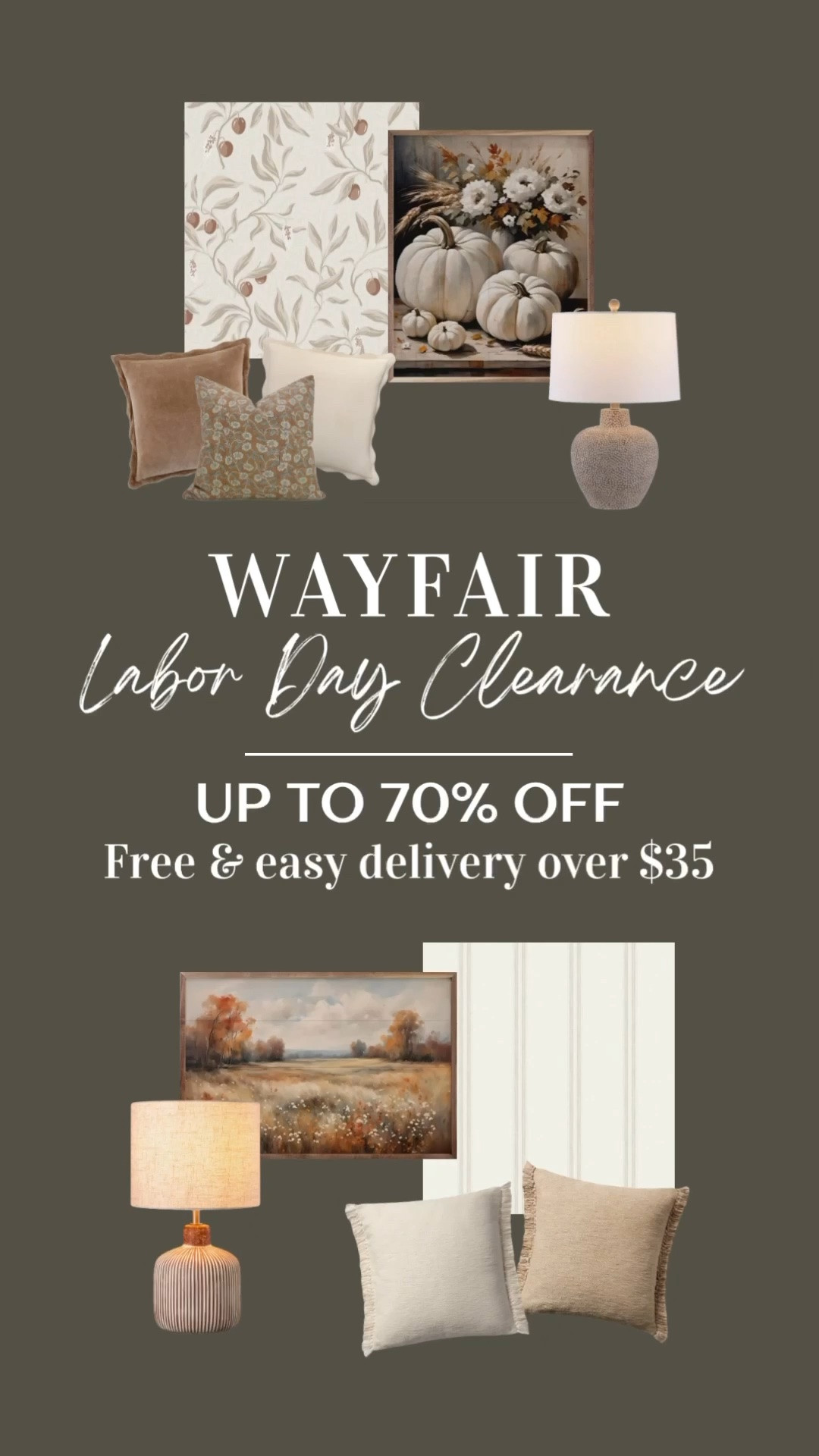 #ad Wayfair’s Labor Day Clearance is happening now! Up to 70% off, plus free & easy delivery over $35. Hurry, ends today 9/7 🍂 

@Wayfair #Wayfair #WayfairPartner #homedecor #homedesign #laborday #clearance #sale #modernhome #interior #rugs #fall #decor #livingroom #salealert

#LTKHome #LTKSaleAlert