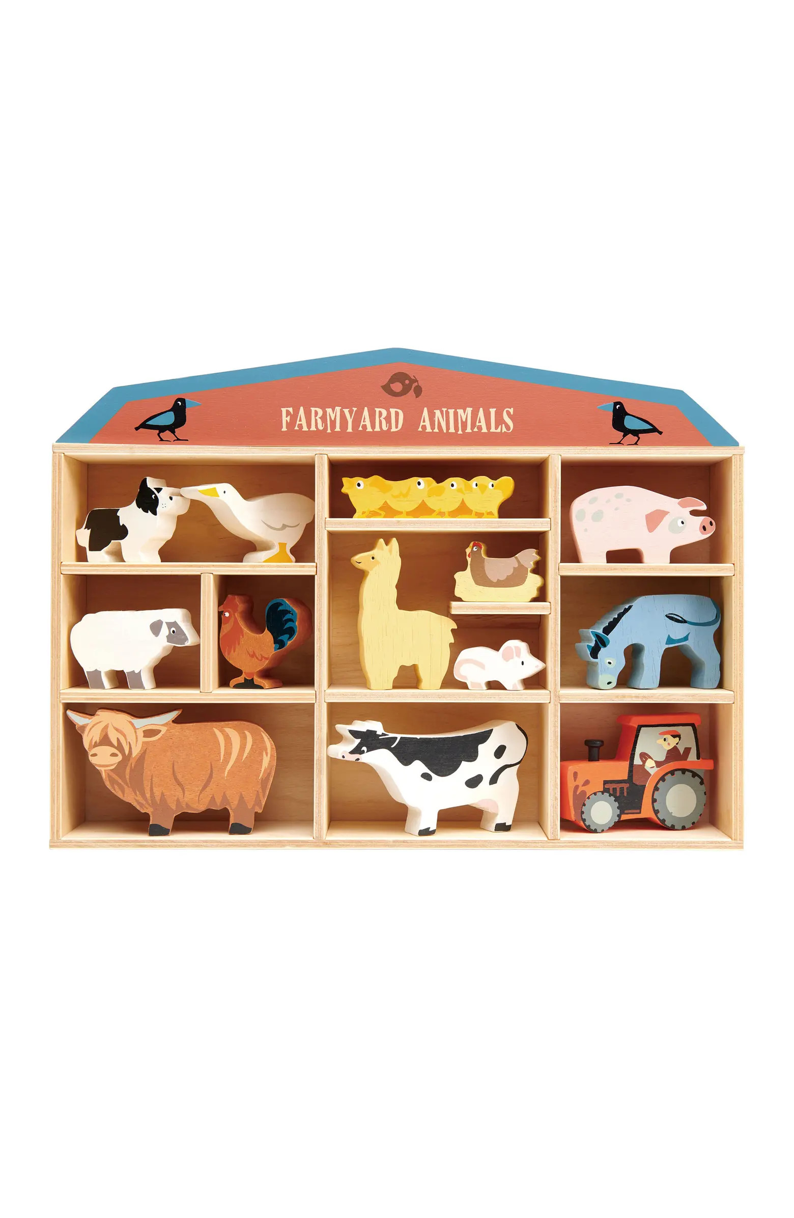 Farmyard Animals Wooden Playset | Nordstrom