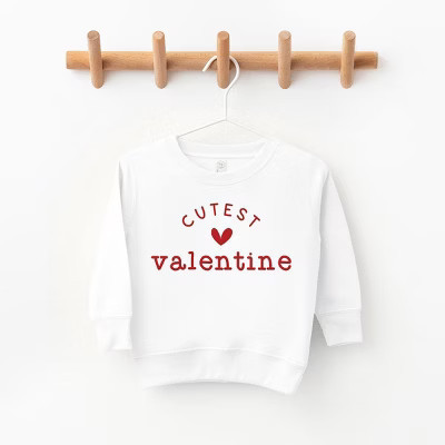The Juniper Shop Cutest Valentine Toddler Graphic Sweatshirt - 3T - White | Target