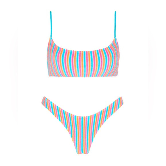 TRIANGL MICA REGULAR SHERBET STRIPE SET | Poshmark