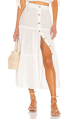 eberjey Nolita Portola Skirt in Ecru from Revolve.com | Revolve Clothing (Global)