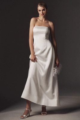 Mare Mare Piper Strapless Fit & Flare Maxi Dress | Anthropologie (US)