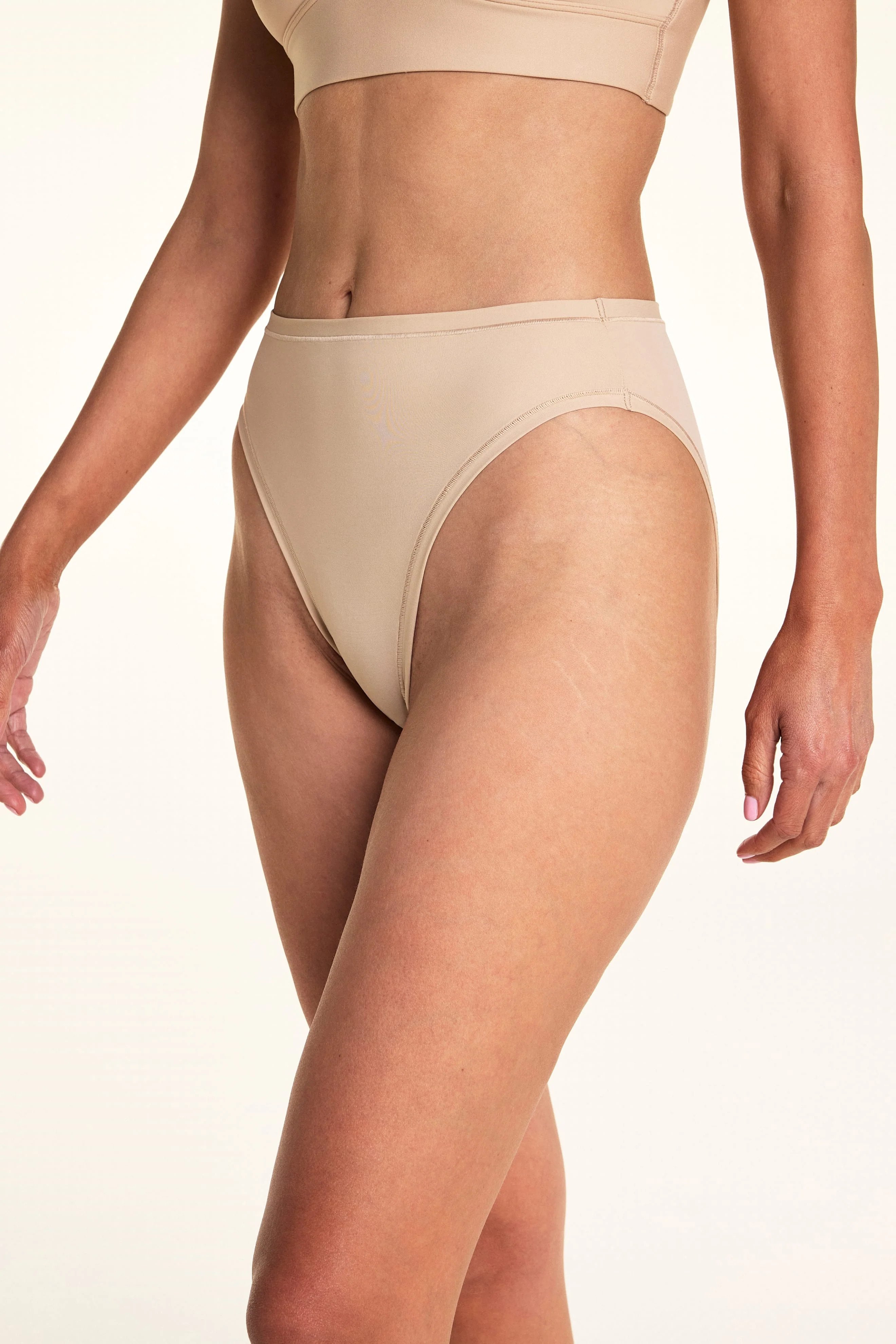 Bliss French Cut Brief - Beige | Harper Wilde