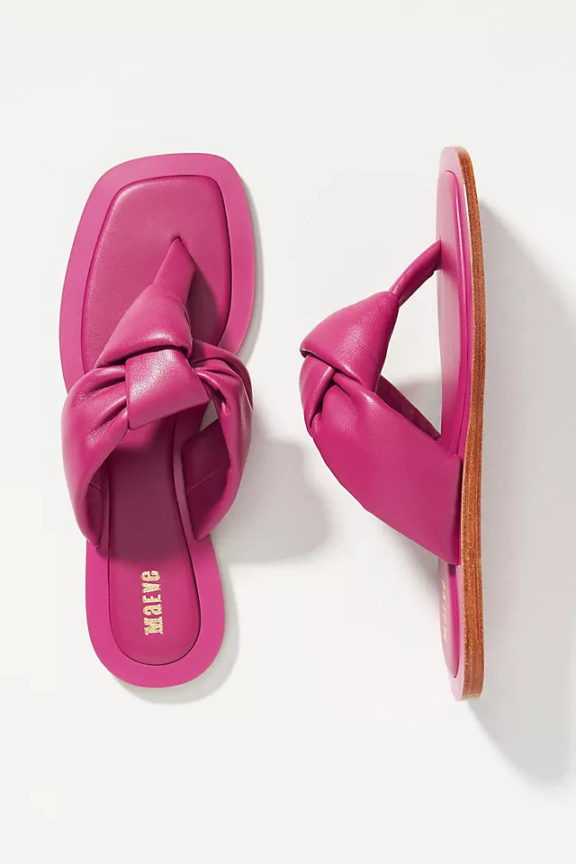 Maeve Puffy Knotted Sandals | Anthropologie (US)