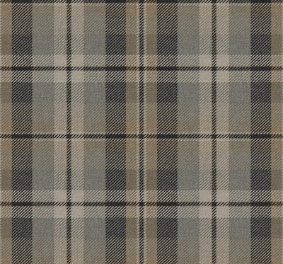 Seabrook Thornbury Tailored Plaid Wallpaper, Vinyl in Grey by DecoratorsBest | DecoratorsBest