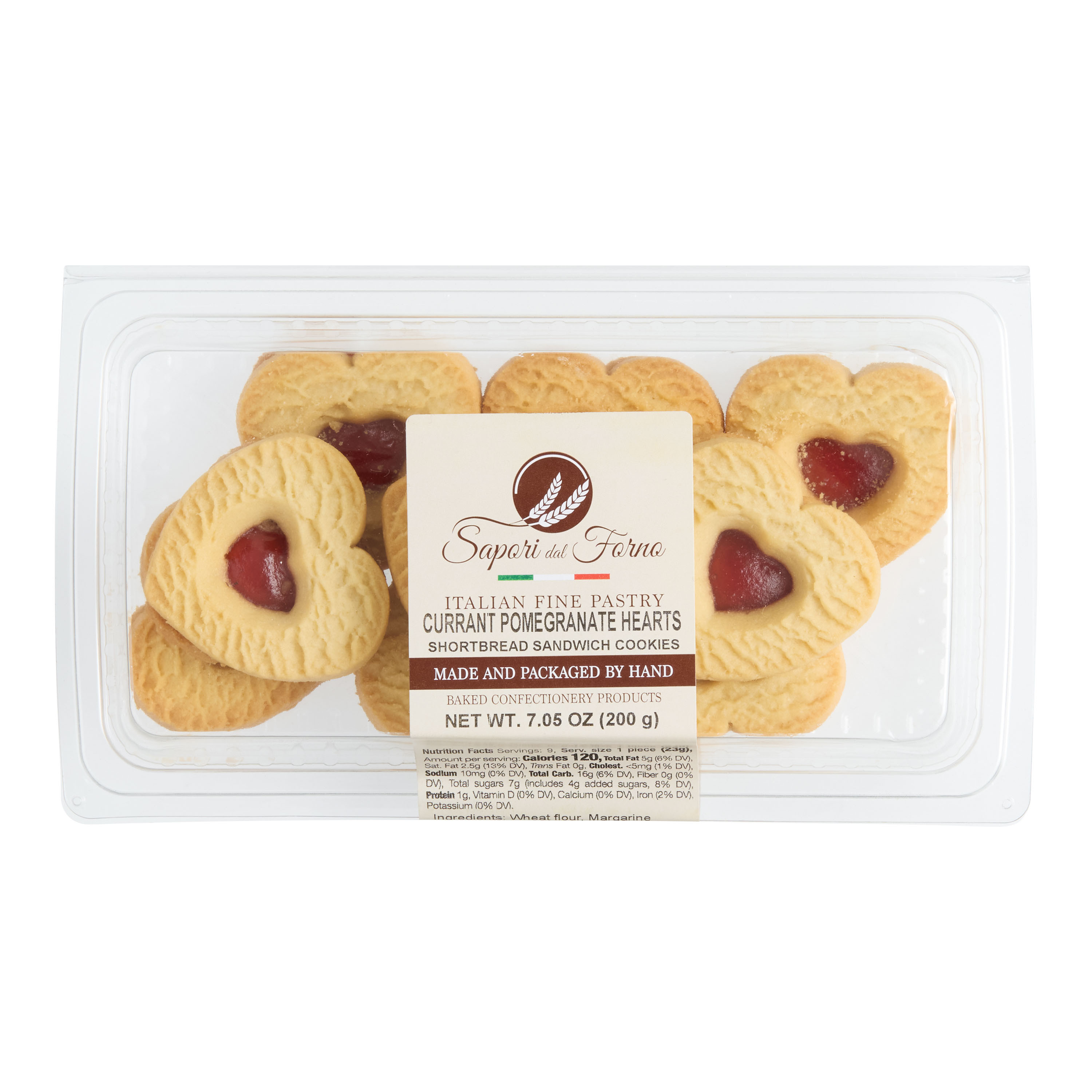 Sapori Dal Forno Pomegranate Shortbread Sandwich Cookies | World Market