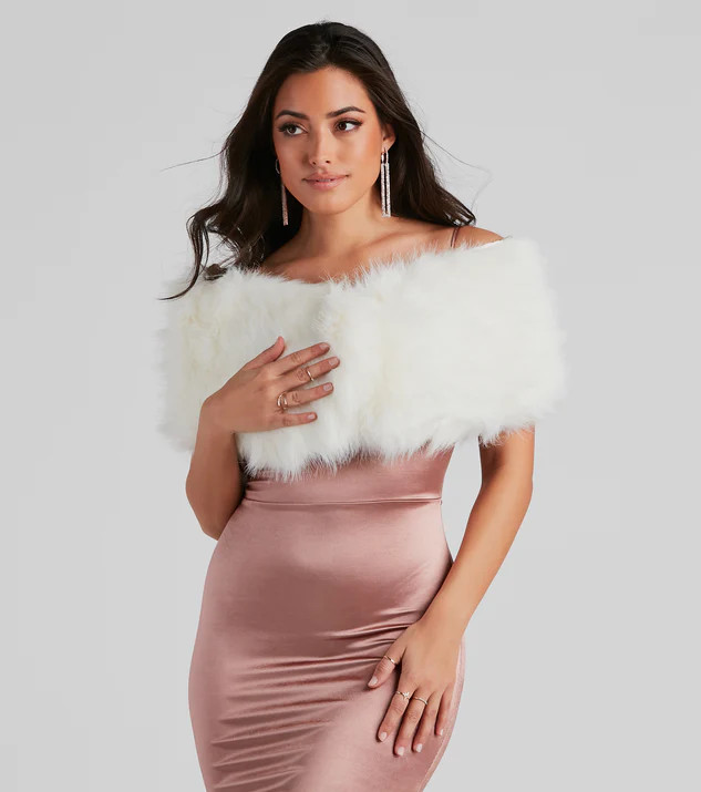 Into Fall Fur Shawl | Windsor Stores