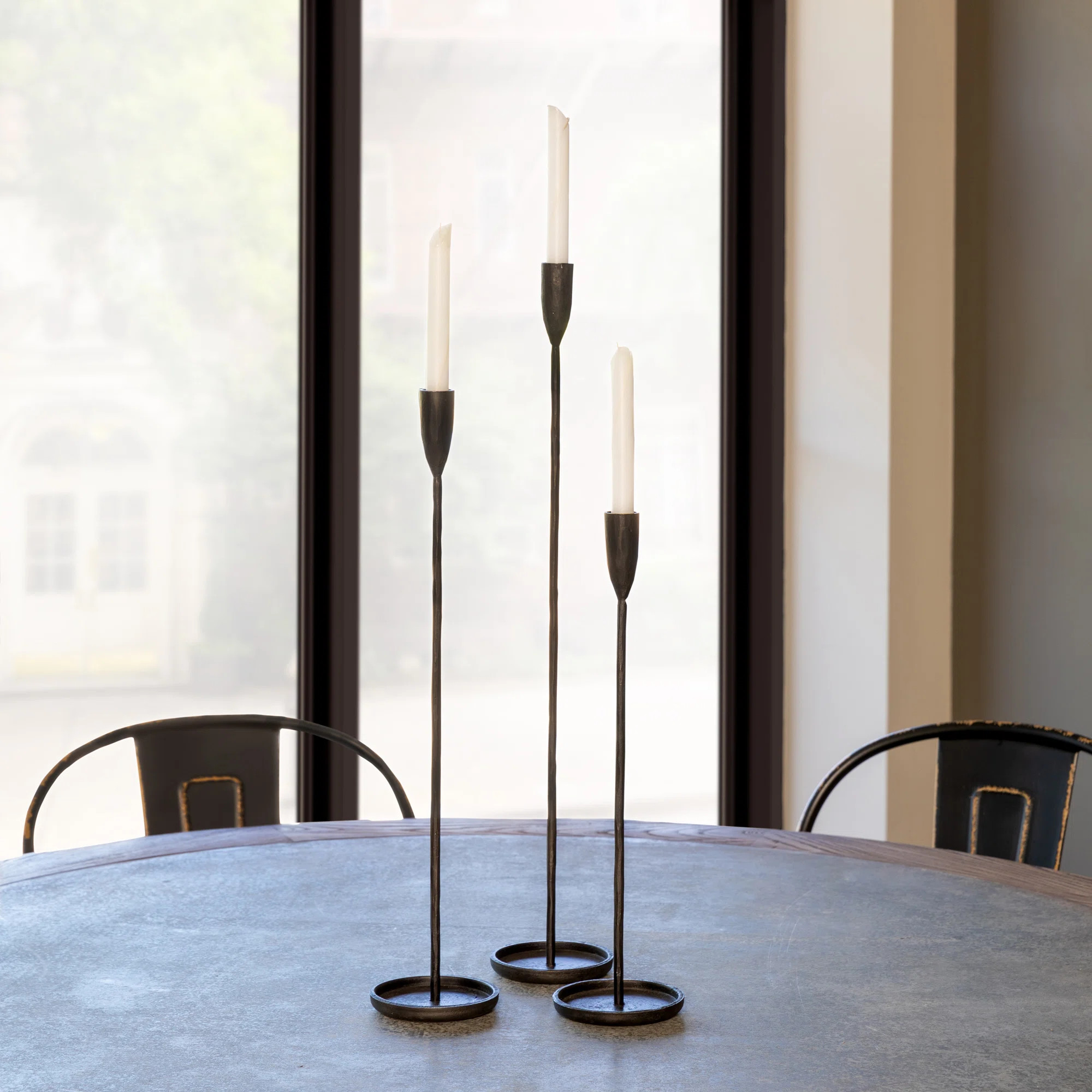 3 Piece Iron Tabletop Candlestick | Wayfair North America