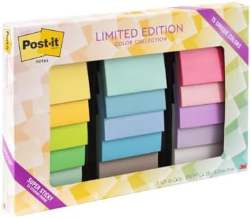 Post-it Super Sticky Notes, 15 Sticky Note Pads, 3 x 3 in, School Supplies, Office Products, Note... | Amazon (US)