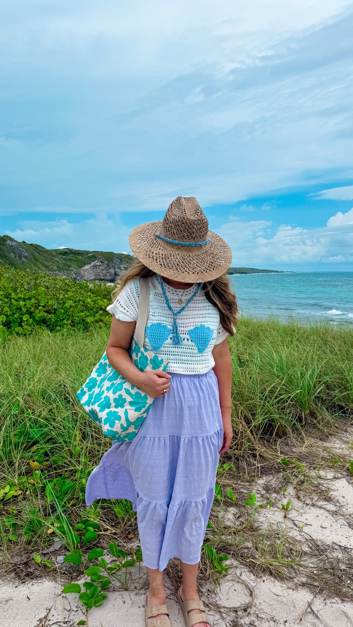 The perfect beach vacation outfit! I use this as a cover up when I want to be able to pop in stores but also head to the beach! 🩵

#LTKSwim #LTKTravel