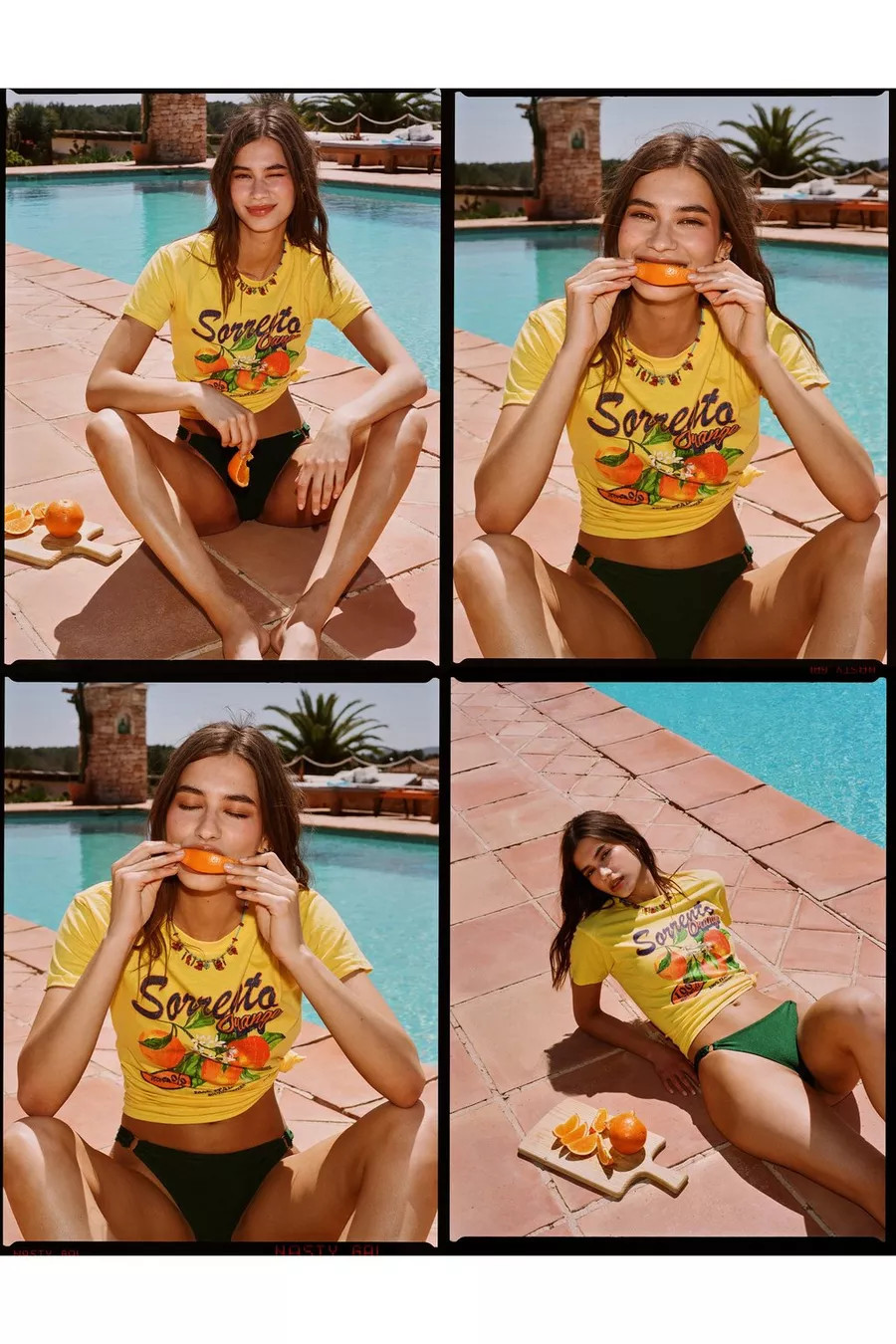 Sorrento Orange Graphic Baby Fit T-shirt | Nasty Gal US