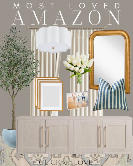 Most loved Amazon home items from last week! Some affordable drapery and pillow covers made the list this week. Plus my gold mirror has been back in stock!

Amazon finds, Amazon home, home decor, frame set, picture frames, olive tree, pot for faux plant, acrylics frames, faux tulips, beige drapery, affordable curtains, drapery panels, Amazon must haves, flush mount, scalloped lighting, mirror, desk mirror, tv stand, console, rug, runner

#LTKhome #LTKfindsunder50 #LTKstyletip