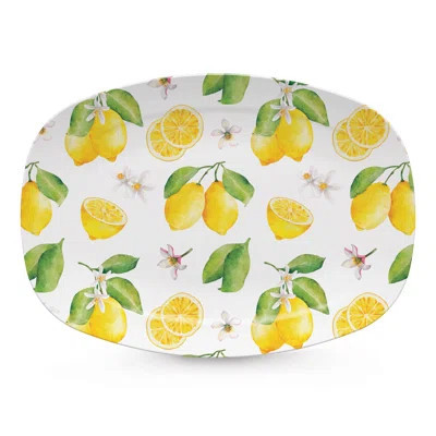 Lemons and Blossoms Platter | Wayfair North America