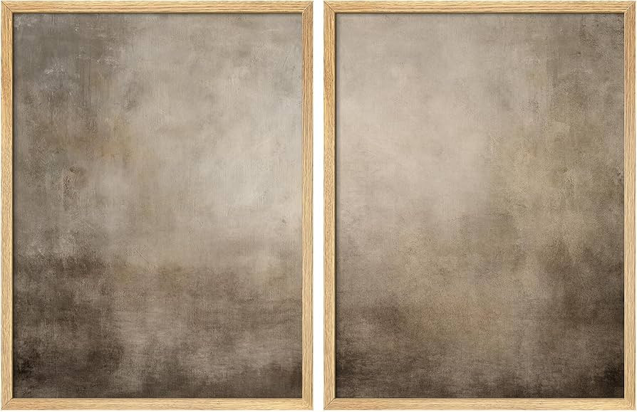 SIGNFORD Framed Canvas Wall Prints, Vintage Style Abstract Home Wall Art Decor Neutral Framed Wal... | Amazon (CA)