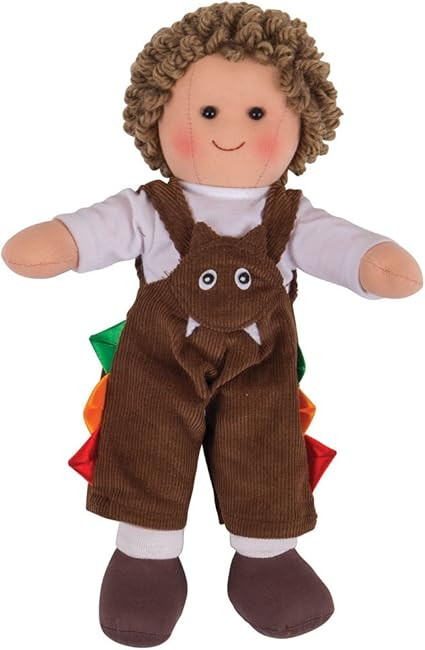 Bigjigs Toys Jack Rag Doll - Small Ragdoll, Soft Dolls for 1 Year Olds, Ideal First Doll, Baby So... | Amazon (US)