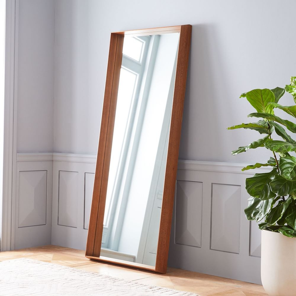 Wood Frame Ledge 72" Floor Mirror | West Elm (US)
