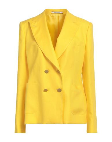Tagliatore 02-05 Woman Blazer Yellow Size 12 Linen | YOOX (US)